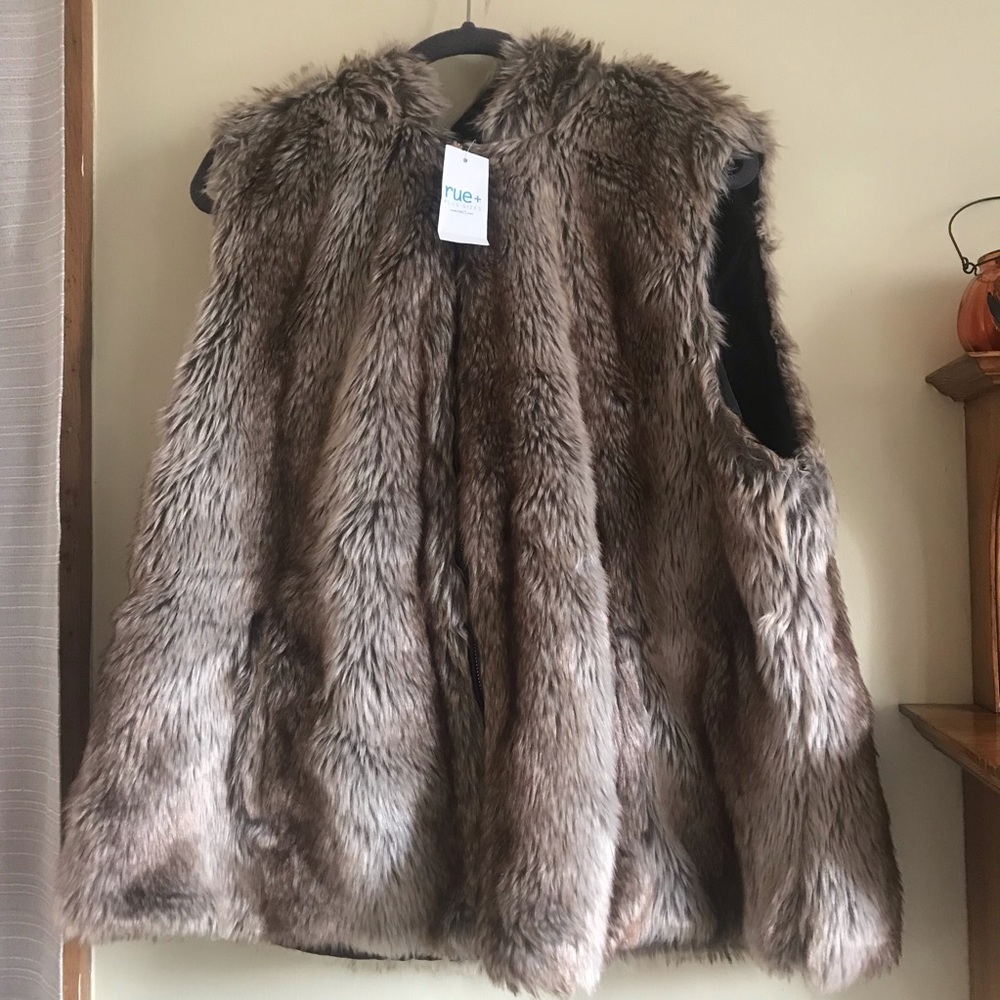 Rue21 Cozy Faux Mink Vest